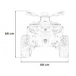 Elektrická Štvorkolka - Can-Am Outlander - žltá